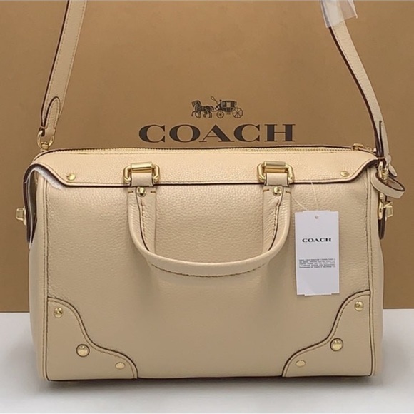 Coach Millie Satchel 
Gold/Ivory
NWT - Picture 7 of 16